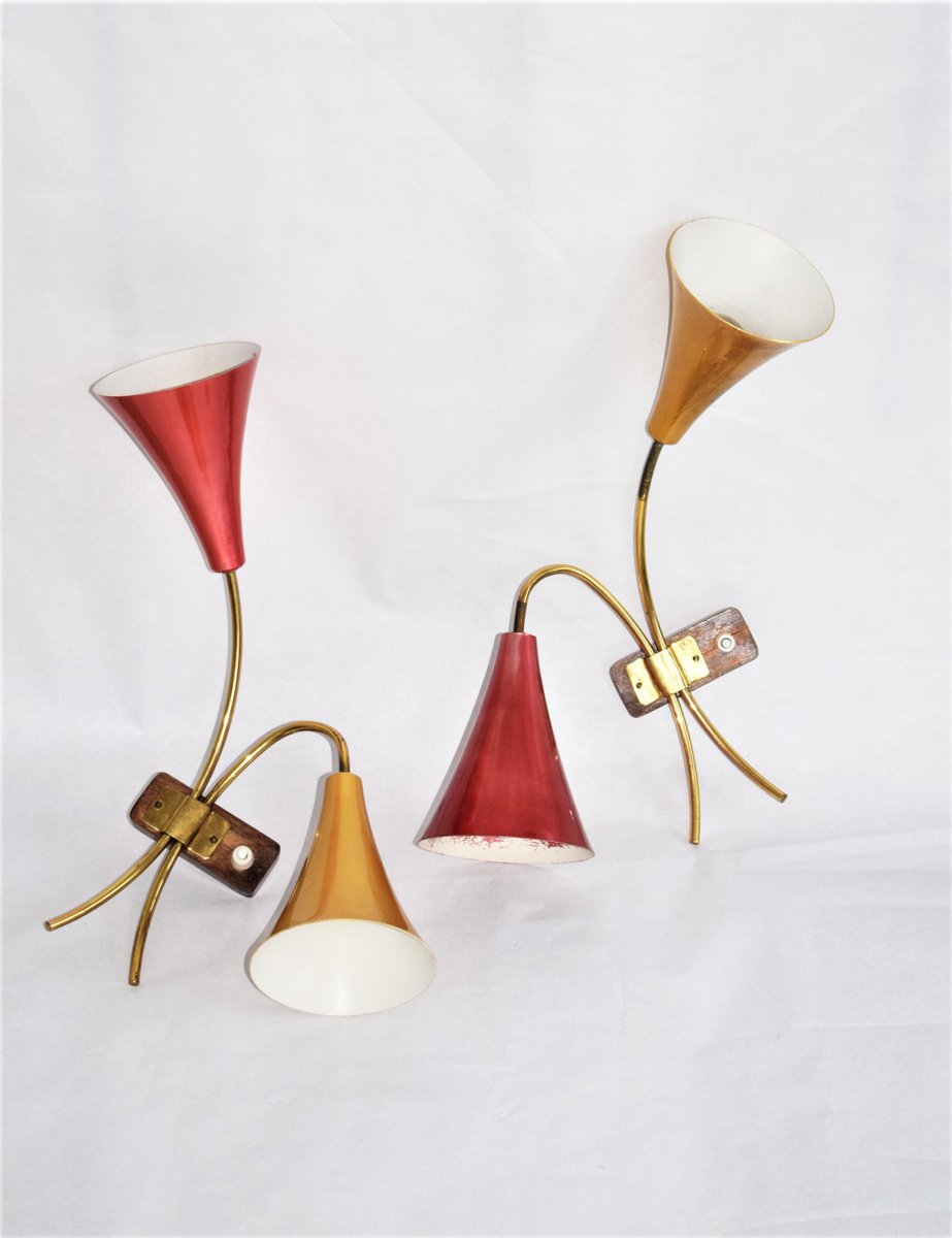 Sconces from Rupert Nikoll, 1950s, Set of 2