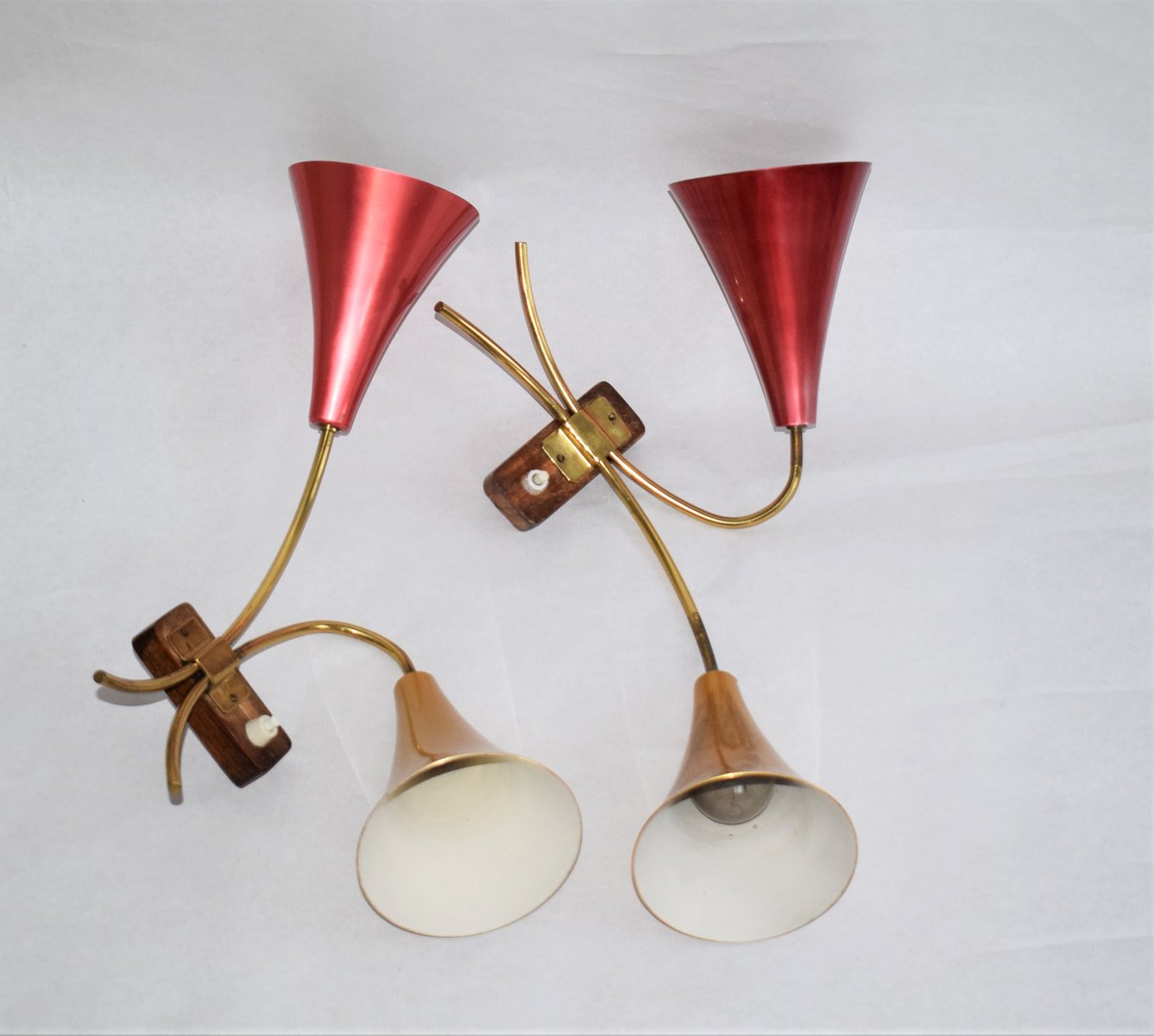 Sconces from Rupert Nikoll, 1950s, Set of 2