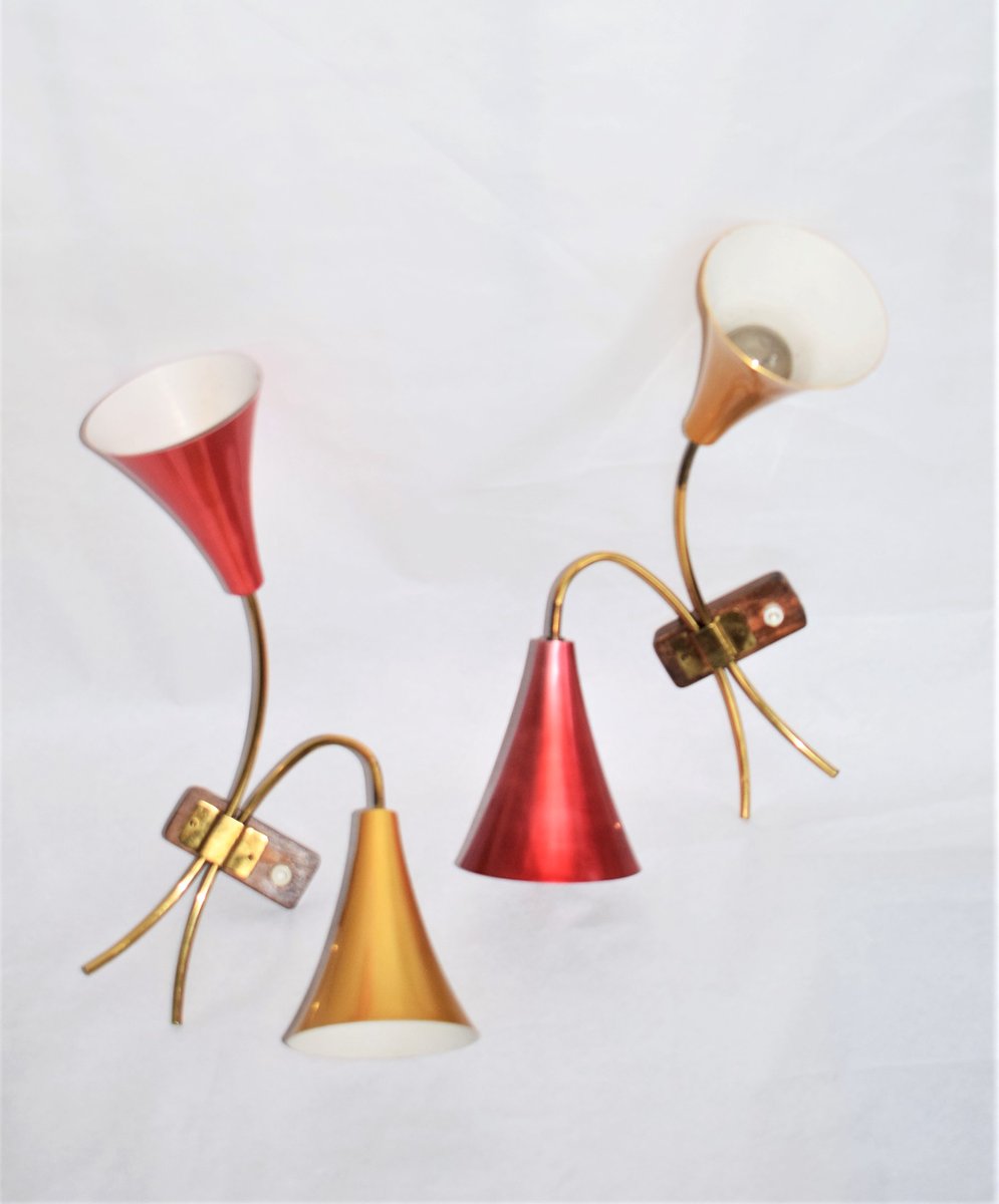 Sconces from Rupert Nikoll, 1950s, Set of 2