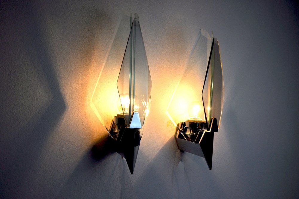 Sconces from Veca, Italy, 1970, Set of 2