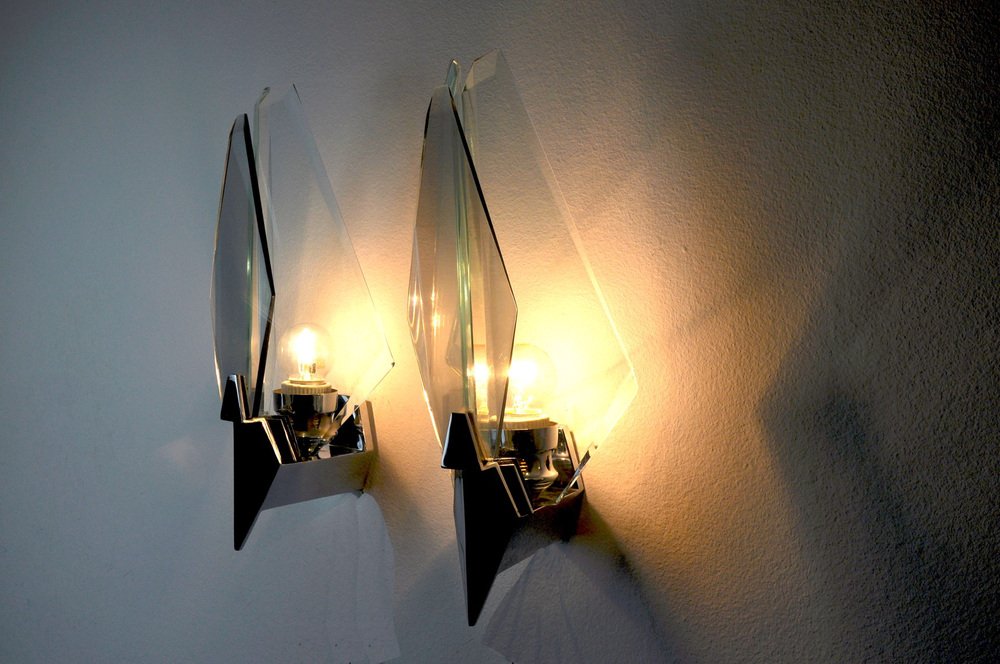 Sconces from Veca, Italy, 1970, Set of 2