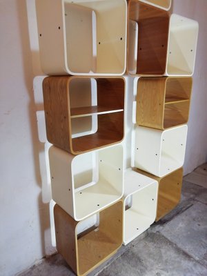 Scorzè Modular Shelves by Carlo De Carli for Fiarm, Venice, Italy, 1960s, Set of 11-HNE-1401250