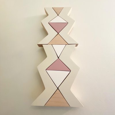 Scott Troxel, Dusty Pink, 2023, Acrylic & Wood Sculpture-CHG-2030861