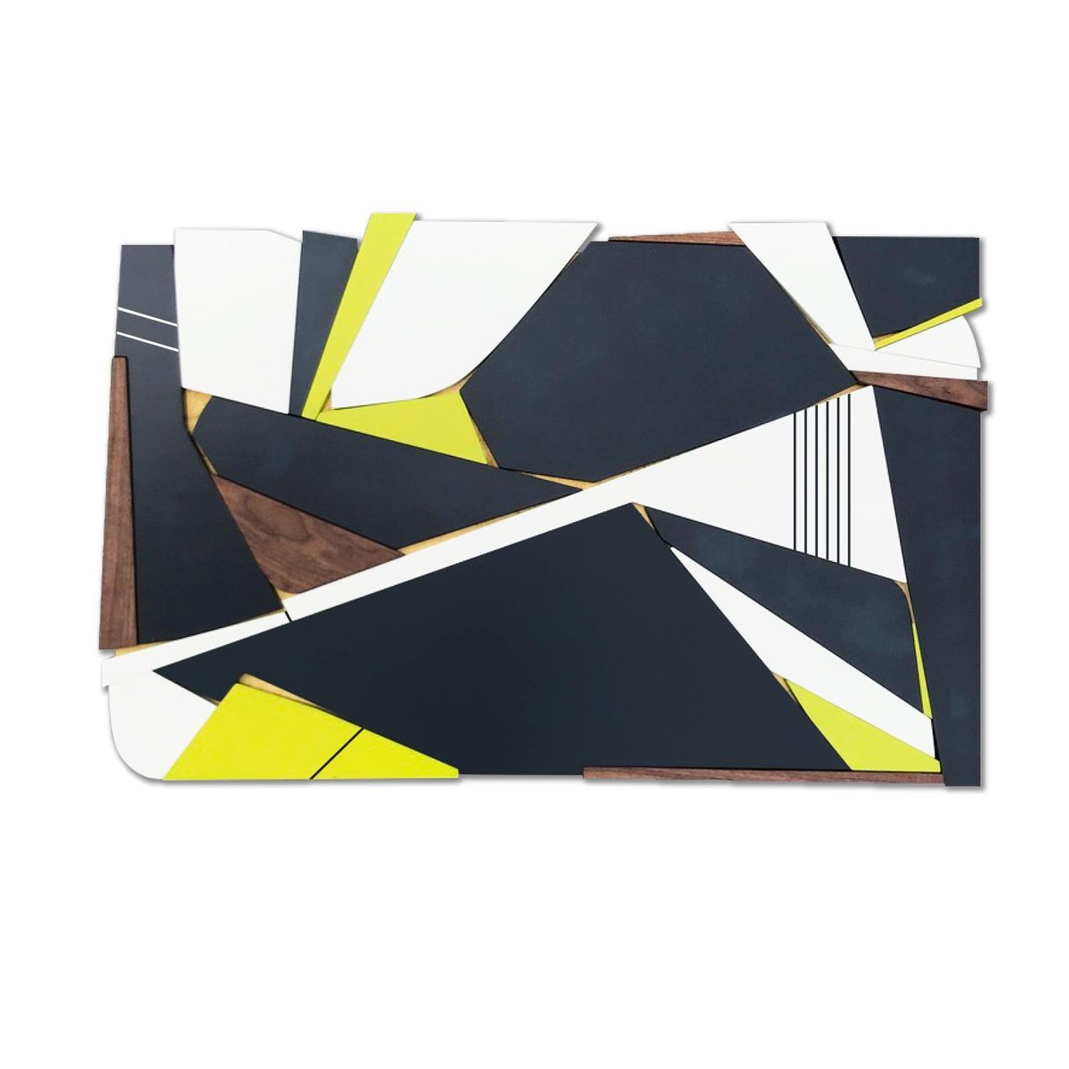 Scott Troxel, Navy Citron, 2022, Birch, Acrylic, Satin Lacquer & Metallic Bronze Enamel