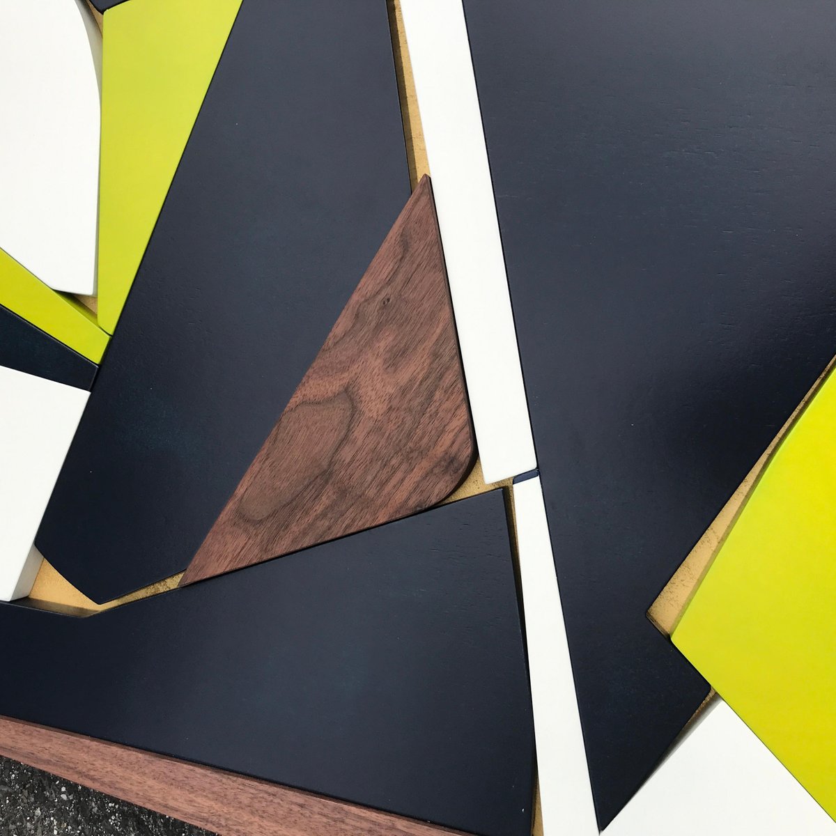 Scott Troxel, Navy Citron, 2022, Birch, Acrylic, Satin Lacquer & Metallic Bronze Enamel