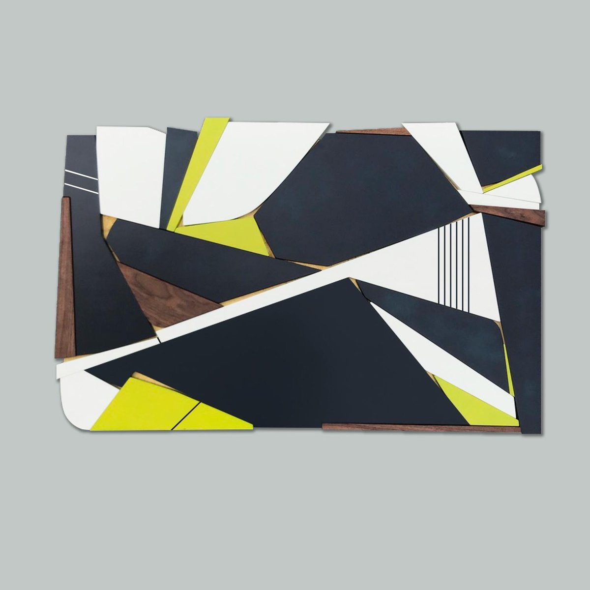 Scott Troxel, Navy Citron, 2022, Birch, Acrylic, Satin Lacquer & Metallic Bronze Enamel