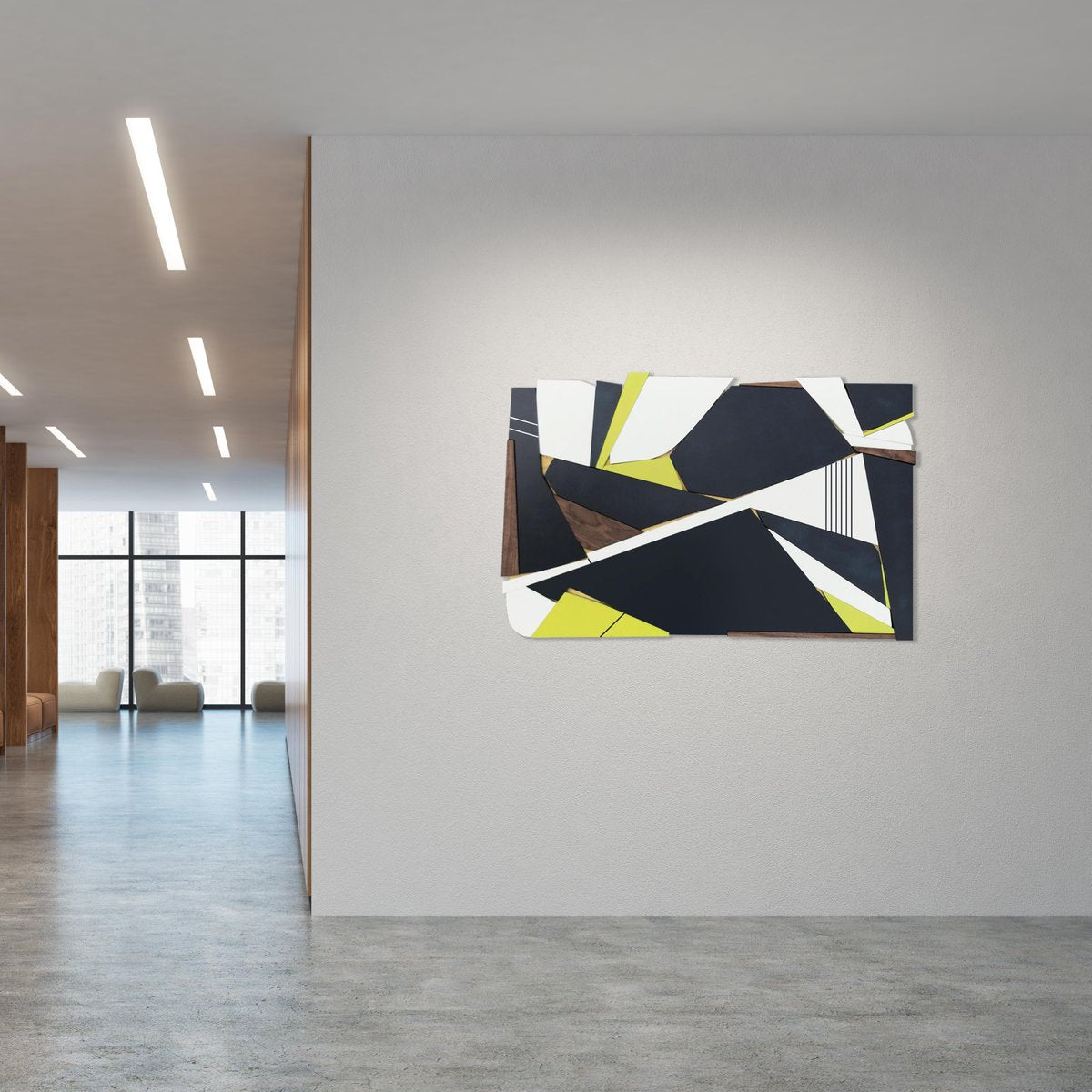 Scott Troxel, Navy Citron, 2022, Birch, Acrylic, Satin Lacquer & Metallic Bronze Enamel