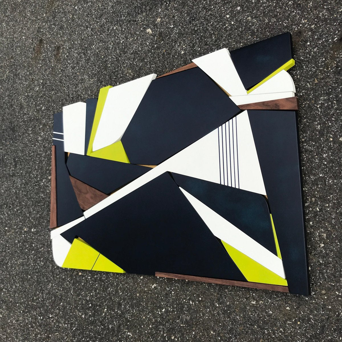 Scott Troxel, Navy Citron, 2022, Birch, Acrylic, Satin Lacquer & Metallic Bronze Enamel