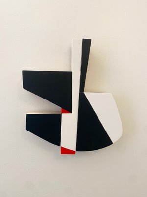 Scott Troxel, Navy Reds, 2023, Acrylic on Maple Sculpture-CHG-2030379