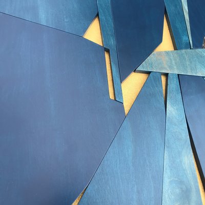 Scott Troxel, Ultramarine, 2022, Birch, Acrylic, Satin Lacquer & Metallic Bronze Enamel-CHG-1314317