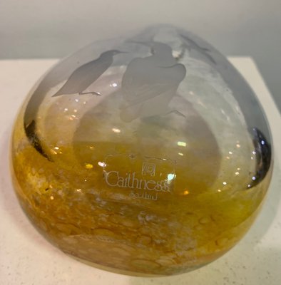 Scottish Glass Vase by Guillemot for Caitheness, 1980s-IKW-843732