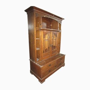 Scottish Oak Library Drawer Cabinet-CDG-1140820