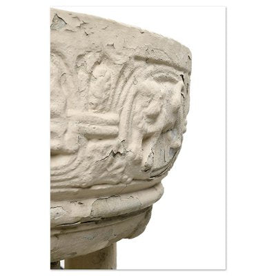 Sculpted Stone Exterior Basin with Colonnade-NQ-1729778