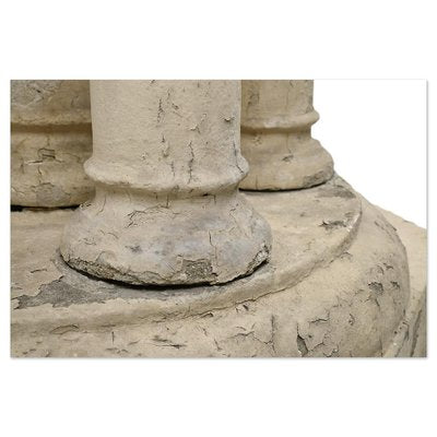 Sculpted Stone Exterior Basin with Colonnade-NQ-1729778