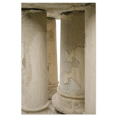 Sculpted Stone Exterior Basin with Colonnade-NQ-1729778