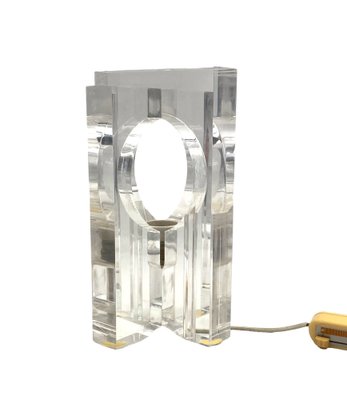 Sculptural Acrylic Table Lamp by Sandro Petti for Maison Jansen, France, 1970s-TXN-1786969