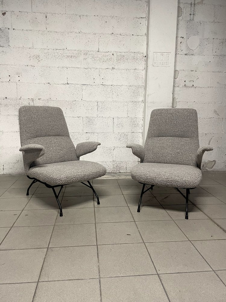 Sculptural Armchairs, 1950s, Set of 2