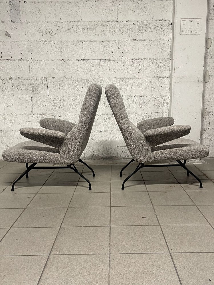 Sculptural Armchairs, 1950s, Set of 2