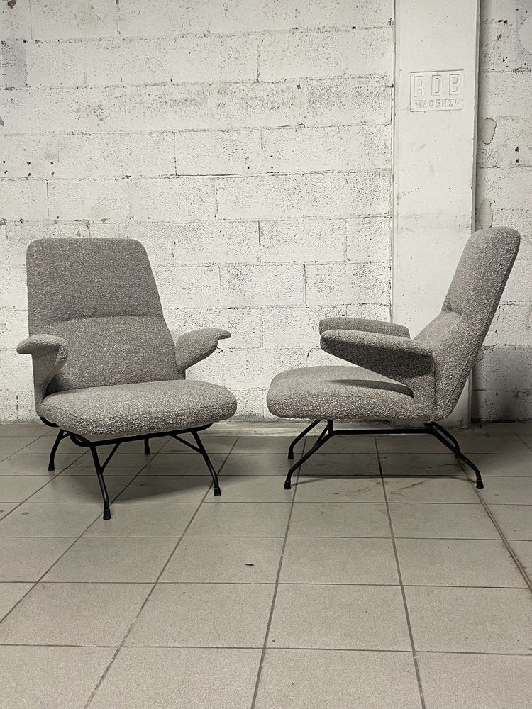 Sculptural Armchairs, 1950s, Set of 2