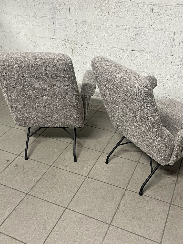 Sculptural Armchairs, 1950s, Set of 2