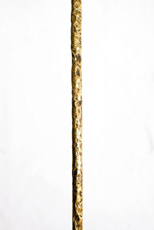 Sculptural Brass Howl Floor Lamp by Morghen Studio