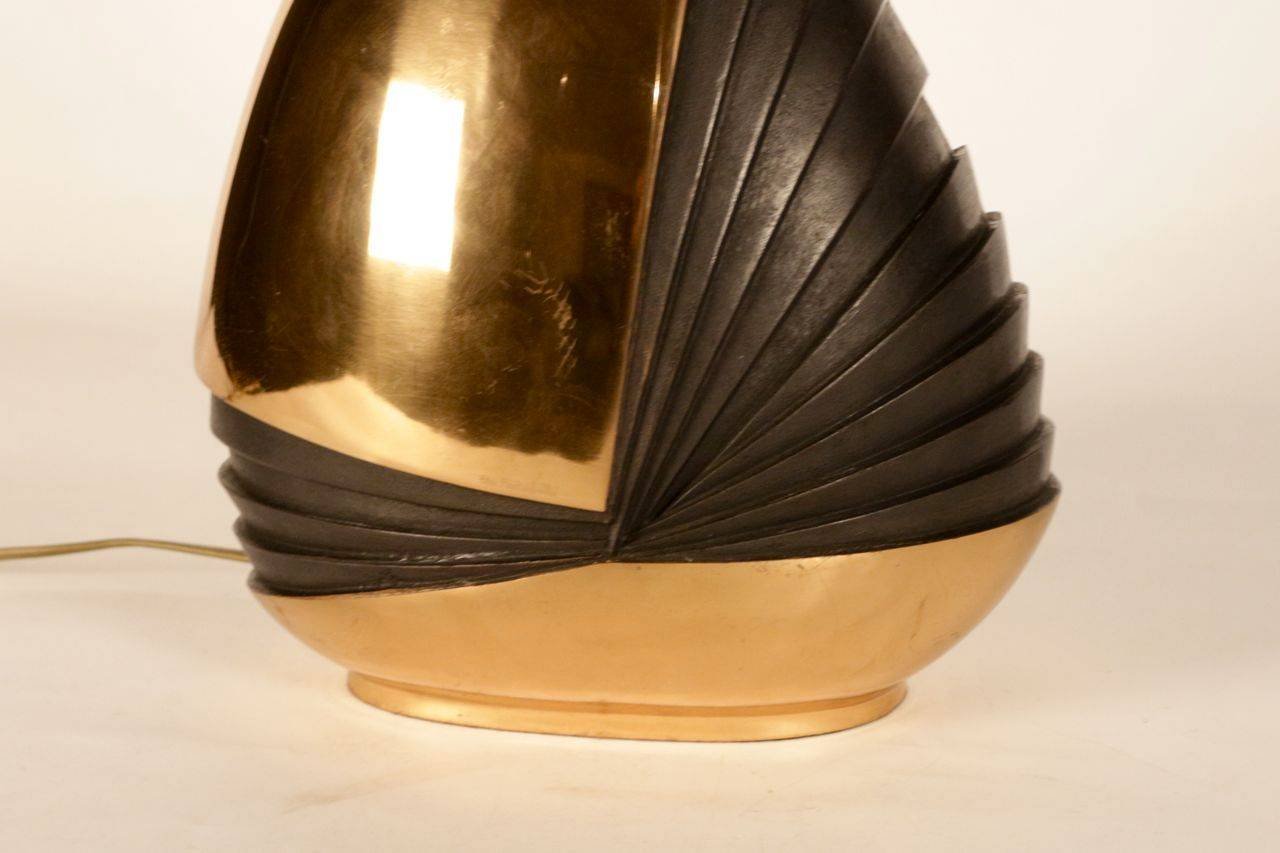 Sculptural Bronze Lamp by Esa Fedrigolli, 1970s