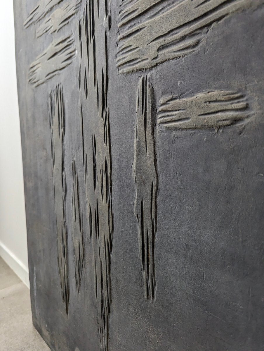 Sculptural Brutalist Door in Cast Aluminum by Paul Evans, 1960s