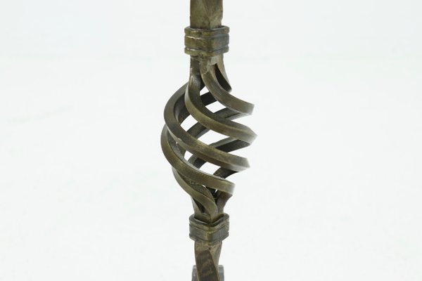 Sculptural Brutalist Metal Candleholder, 1960s-VV-1179460