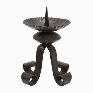 Sculptural Brutalist Metal Candleholder, 1970s-VV-1438508