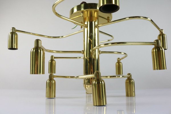 Sculptural Ceiling Lamp with 12 Lights by Gaetano Sciolari for Leola-FUP-1003343