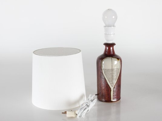 Sculptural Ceramic Table Lamp by Gunver Bilde Sørensen, Denmark, 1970s-QQ-1796487