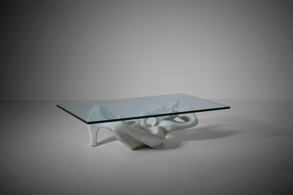 Sculptural Concrete Coffee Table, Italy, 1970s-CO-1450542