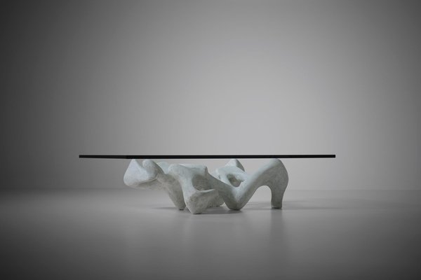 Sculptural Concrete Coffee Table, Italy, 1970s-CO-1450542