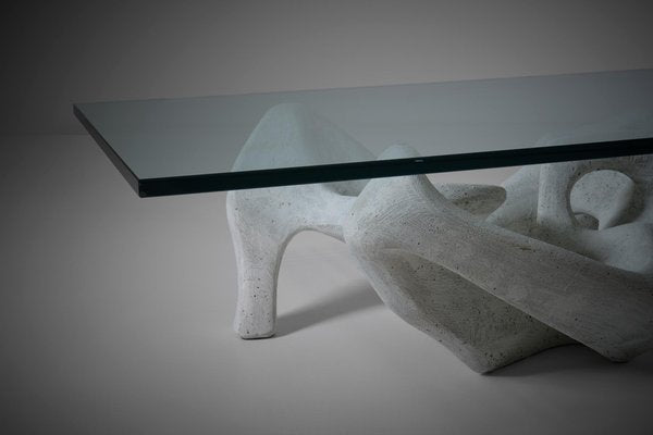 Sculptural Concrete Coffee Table, Italy, 1970s-CO-1450542