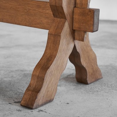 Sculptural Cross Legged Side Table in Wood, 1940s-LPQ-1783148