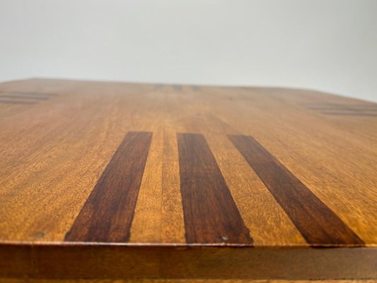 Sculptural Décon Coffee Table in Wood, Italy, 1970s-KKZ-2034435