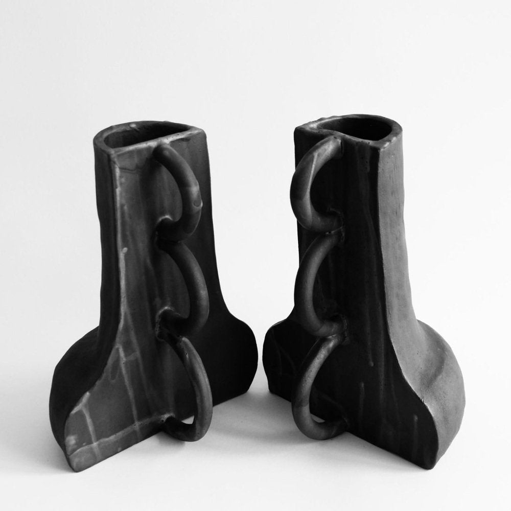 Sculptural Fragment 01 Vases by Ia Kutateladze, Set of 2