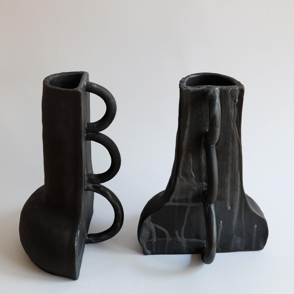 Sculptural Fragment 01 Vases by Ia Kutateladze, Set of 2