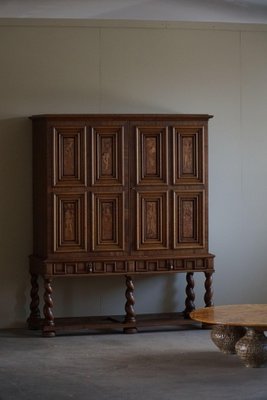 Sculptural Geometric Cabinet in Birch and Intarsia, 1930s-MXF-1750973