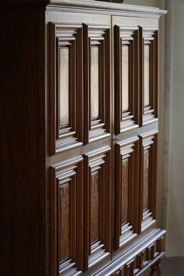 Sculptural Geometric Cabinet in Birch and Intarsia, 1930s-MXF-1750973