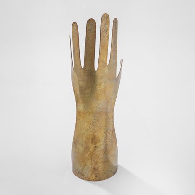 Sculptural Hands in Silver Metal by Gio Ponti for Lino Sabattini, 1978, Set of 2-FWM-1290927