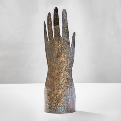 Sculptural Hands in Silver Metal by Gio Ponti for Lino Sabattini, 1978, Set of 2-FWM-1290927