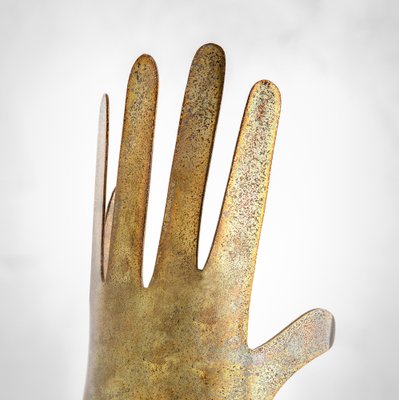 Sculptural Hands in Silver Metal by Gio Ponti for Lino Sabattini, 1978, Set of 2-FWM-1290927