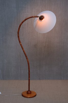 Sculptural Markslöjd Floor Lamp in Beech Wood, Sweden, 1960s-FMT-2034814