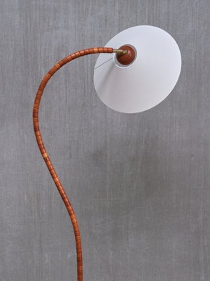 Sculptural Markslöjd Floor Lamp in Beech Wood, Sweden, 1960s-FMT-2034814