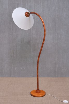 Sculptural Markslöjd Floor Lamp in Beech Wood, Sweden, 1960s-FMT-2034814