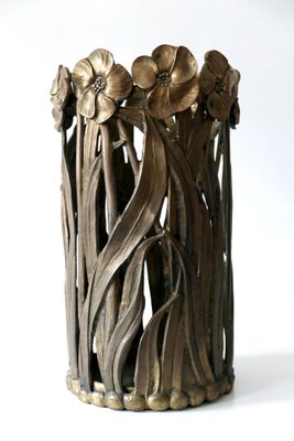 Sculptural Massive Brass Umbrella Stand 1960s-WPT-875818