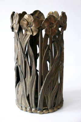 Sculptural Massive Brass Umbrella Stand 1960s-WPT-875818