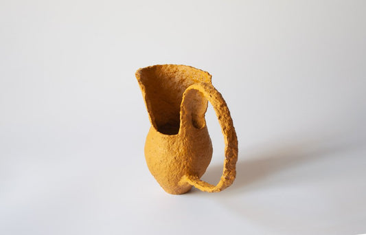 Sculptural Pitcher in Recycled Paper by Miriam Castiglia