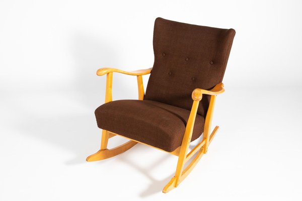 Sculptural Rocking Chair by Elias Svedberg for Nordiska Kompaniet, 1950s-KMC-873959